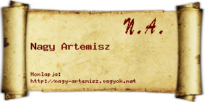 Nagy Artemisz névjegykártya